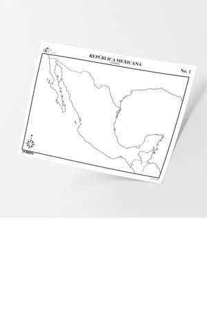 MAPA CAT REP.MEX.CONTORNO      C/100 RAF 924161 1 70001