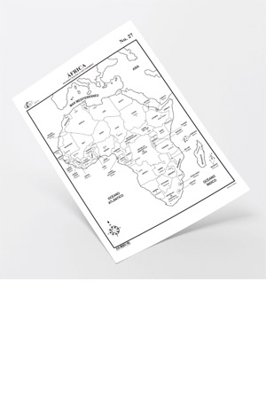 MAPA CTA AFRICA  DIV.POL.C/NOM C/100 RAF 918849 27 70027