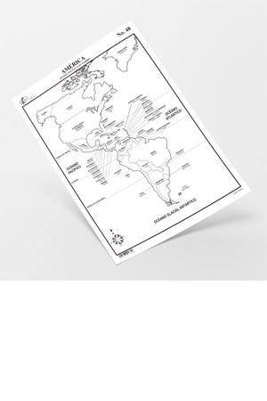 MAPA CTA AMERICA DIV.POL.C/NOM C/100 RAF 918856 48 70048 C/DI