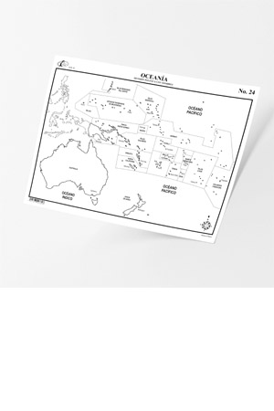 MAPA CTA OCEANIA DIV.POL.C/NOM.C/100 RAF 923898 24 70024 OCEA
