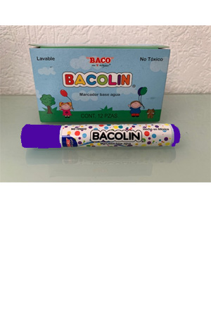 MARCADOR AGUA BACOLIN MORADO        BACO 57280 LAVABLE PUNTA
