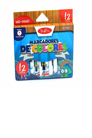 MARCADOR AGUA DE COLORES C/12      INDRA 037973 IND-0085 PUNT