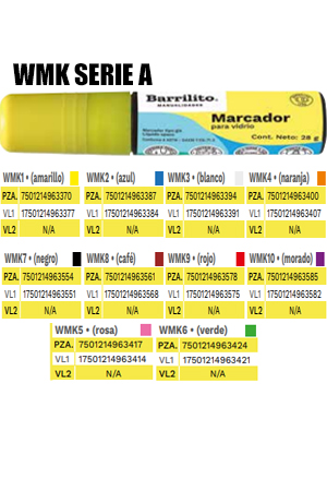MARCADOR P/CRISTAL NEGRO  JUMBO BARRILIT