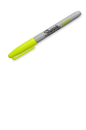 MARCADOR PERMANENT. PF SHARPIE AMAR.NEON AMARILLO NEON
