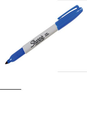 MARCADOR PERMANENT. PF SHARPIE C/12 AZUL