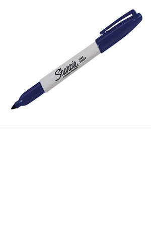 MARCADOR PERMANENT. PF SHARPIE AZUL MAR.