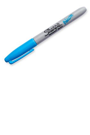 MARCADOR PERMANENT. PF SHARPIE AZUL NEON 091429 085718 AZUL N