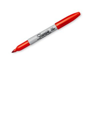 MARCADOR PERMANENT. PF SHARPIE C/12 ROJO