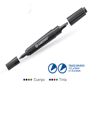 MARCADOR PERMANENT. DP AZUL  C/10 SABONI