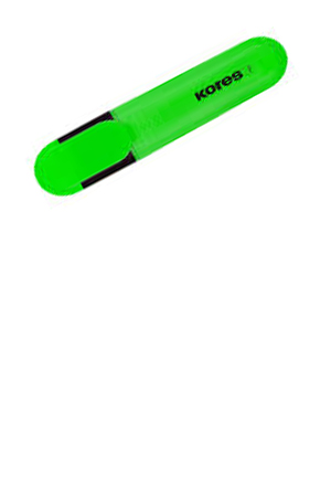 MARCATEXTO BRIGHT LINER VERDE      KORES 046571 046588 PROD.