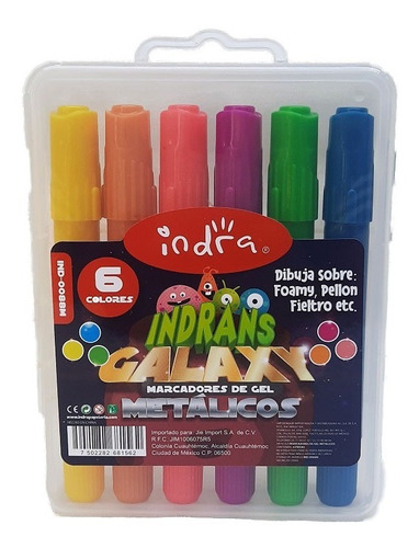 MARCATEXTO GEL C/6 SURTIDO         INDRA 037973 IND-0088