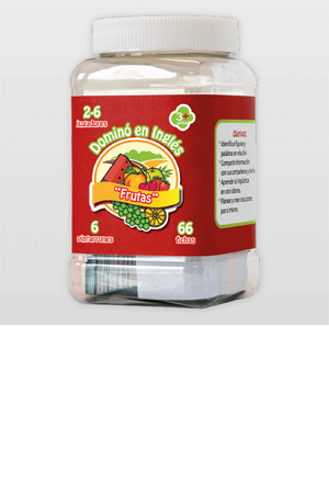 Z MATERIAL DIDACT.DOMINO INGLES/FRUTAS R 901797 2010001 FRUTA
