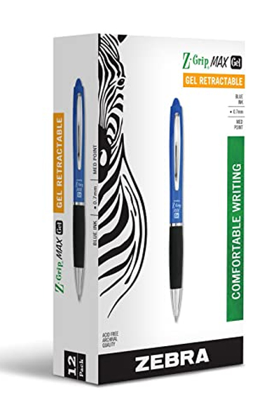 BOLIGRAFO MED. Z-GRIP MAX GEL AZL  ZEBRA 448425 8906-01 PROD.