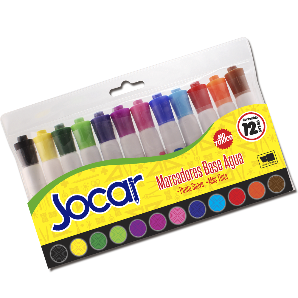 MARCADOR AGUA JOCAR   C/12 COL.SURTIDOS  327167 MBAES P.BISEL