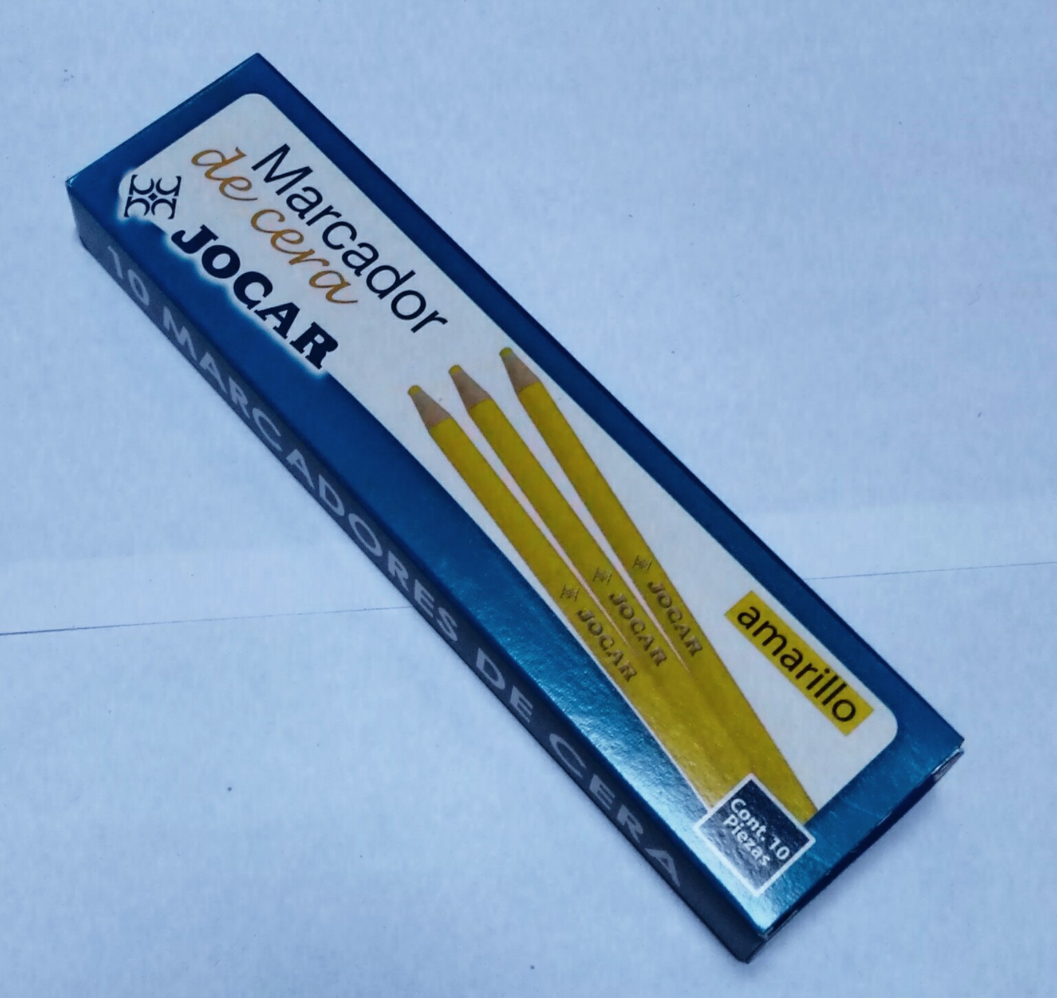 MARCADOR DE CERA JOCAR      AMARILLO     939871 MC10AM