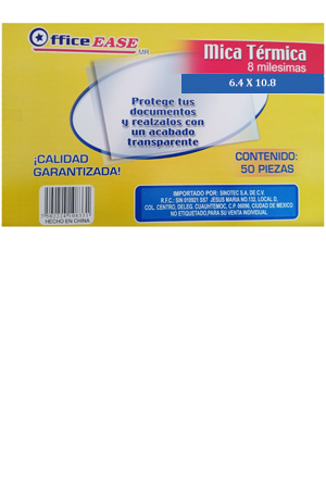 MICAS 1206 08ML  6.4X10.8 C/100  ALIAMEX