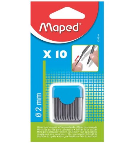 MINAS P/COMPAS C/10     2MM        MAPED 342103 134210 341137