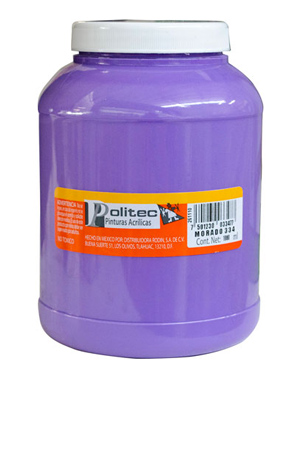 PINTURA ACRILICA 1LT   MORADO    POLITEC