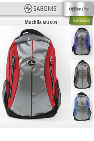 Z MOCHILA ESCOLAR MU004  AZL/GRIS  SABON 110294 (AZUL/GRIS)