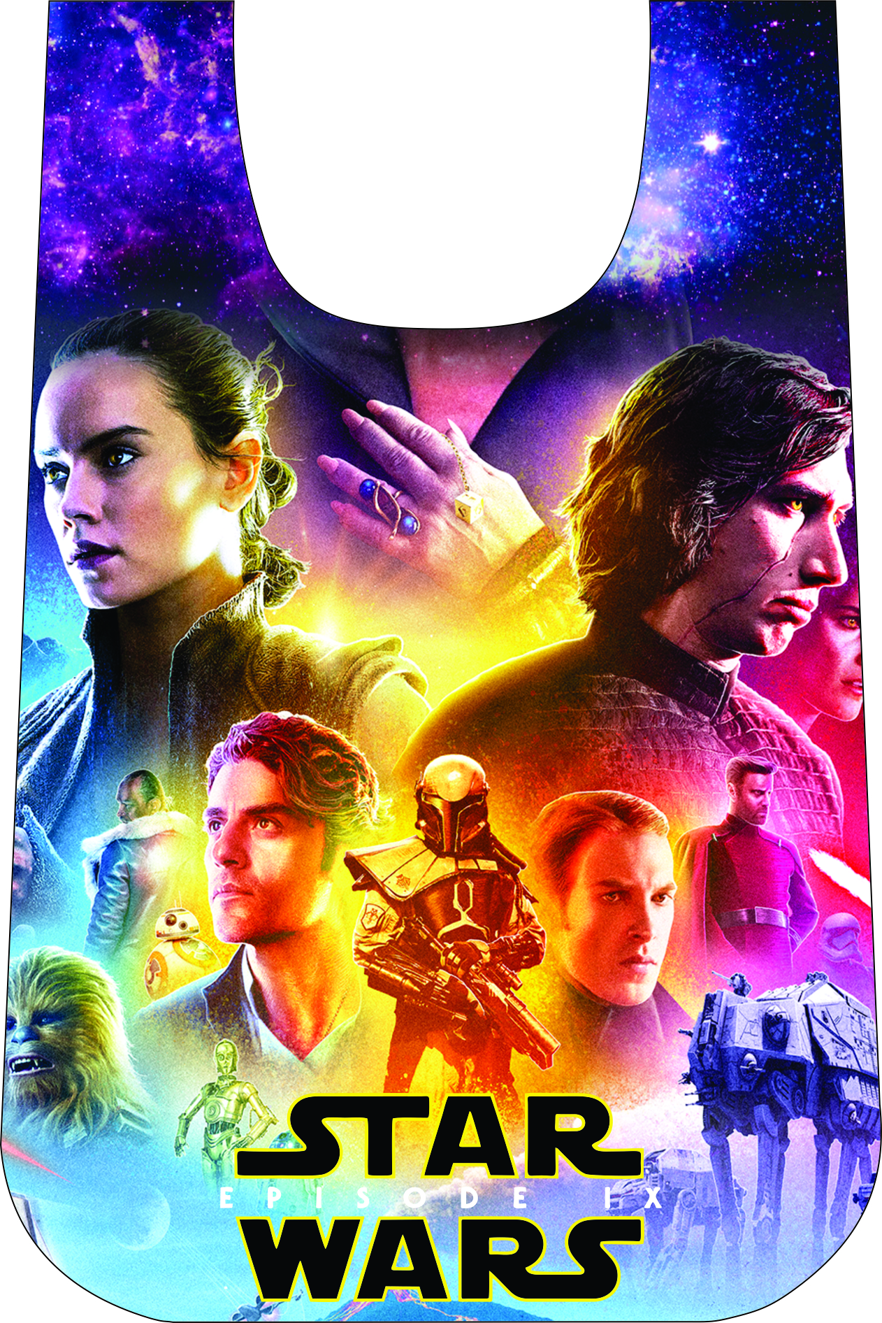 MANDIL INFANTIL PLAST.T/CAMIS.STAR WARS