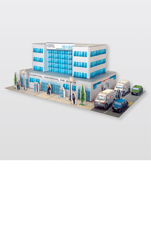 MAQUETA EDIFIC.PUBLIC.HOSPITAL       RAF 915831 NO.38