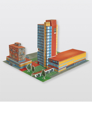 MAQUETA EDIFIC.PUBLIC.RECT. DE CIUD. UNI 915527 RAF NO.7 RECT