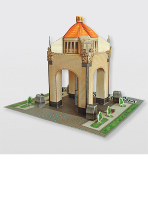 MAQUETA EDIFIC.PUBLIC.MONUMENTO REV.MEXI 915473 N.2 RAF M.A L