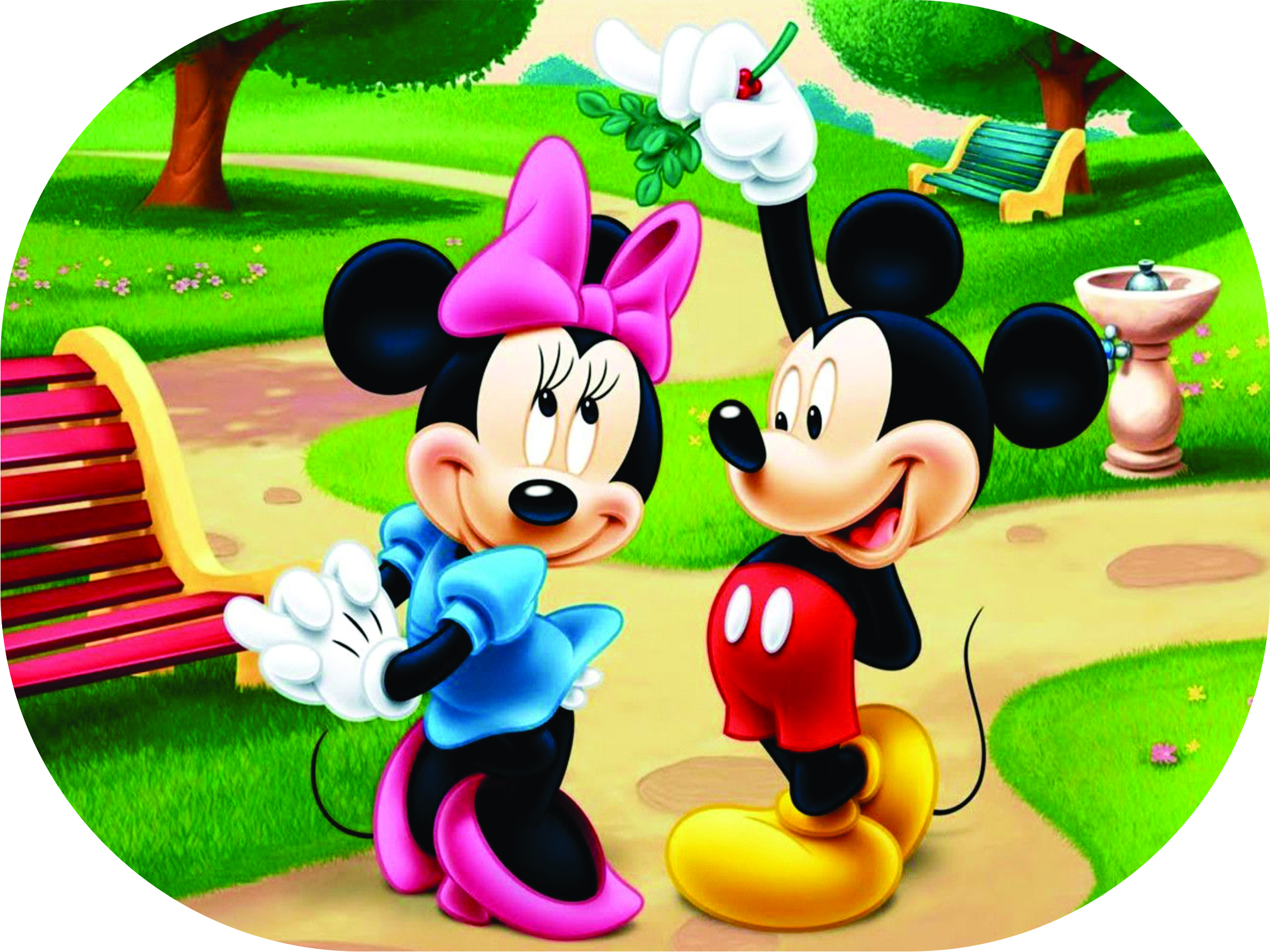 TAPETE PLAST. P/ALIMENTOS MIKE/MINNIE