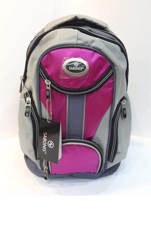 MOCHILA ESCOLAR MU002  ROS/GRIS  SABONIS 110102 (ROSA/GRIS)