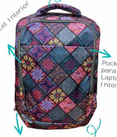 MOCHILA ESCOLAR MOSAIC MANDALA     U-PAK 883051 9101035401
