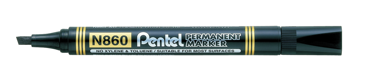 MARCADOR PERMANENTE N860 NEGRO    PENTEL 070463 070548    N86