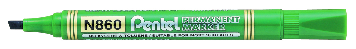 MARCADOR PERMANENTE N860 VERDE    PENTEL