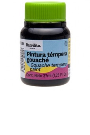 PINTURA CARTEL  37ML NEGRO 520 BARRILITO