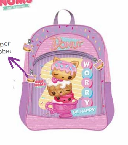 MOCHILA ESCOLAR NUM NOMS DONUTS    U-PAK 872161 8101022007