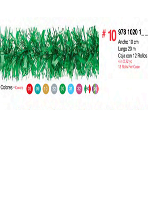 ROLLO HOJUELA MIXTA CUAD.#10 20M TRIC JA 9781020160