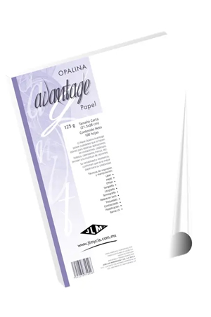 PAPEL OPALINA D/C BLANCO 100H 125G   JLM 2308 T/DOBLE CARTA