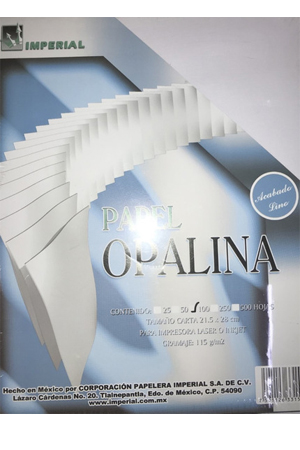 PAPEL OPALINA T/C LINO BCO 100H IMPERIAL