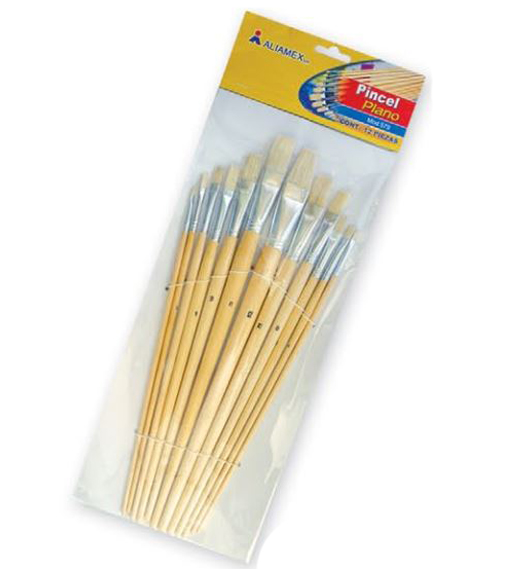PINCEL DE MADERA ALIAM.579  PL.# 8 C/12