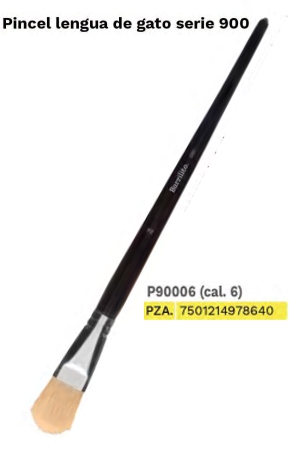 PINCEL DE MADERA PLANO # 6 P90006 BARRIL