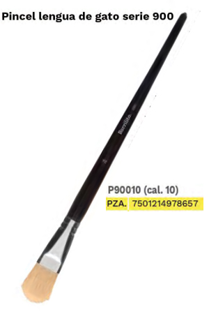 PINCEL DE MADERA PLANO #10 P90010 BARRIL