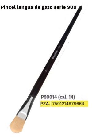 PINCEL DE MADERA PLANO #14 P90014 BARRIL