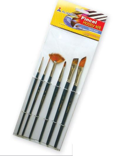 PINCEL DE MADERA C/06 PA-3420    ALIAMEX