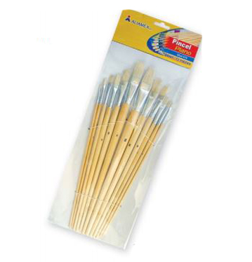 PINCEL DE MADERA ALIAM.579  PL.# 1 C/12