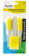 PALETA P/PINTAR C/BASE PLAST.C/3 BARRILI