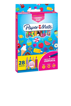 LAPIZ DE COLOR C/28 LARGOS    PAPER MATE 165076 2087379 CANDY