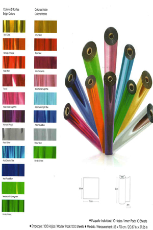 ROLLO PAPEL MET.LISO AZUL FUERTE 25M
