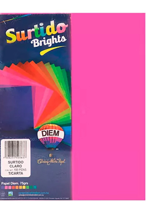 Z PAPEL CTA 100H COL.NEON   C/5 COL.  DI 503837 COLORES NEON