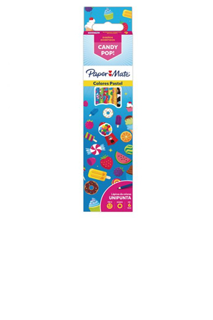 LAPIZ DE COLOR C/06 LARGOS PASTEL  PAPER