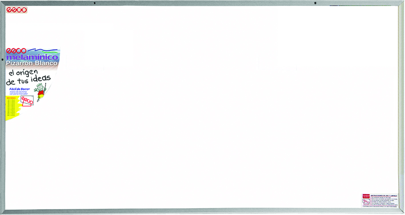 PIZARRON BLANCO MARCO ALUM.120X180  ESCO PCB180120 TAB.DE FIB