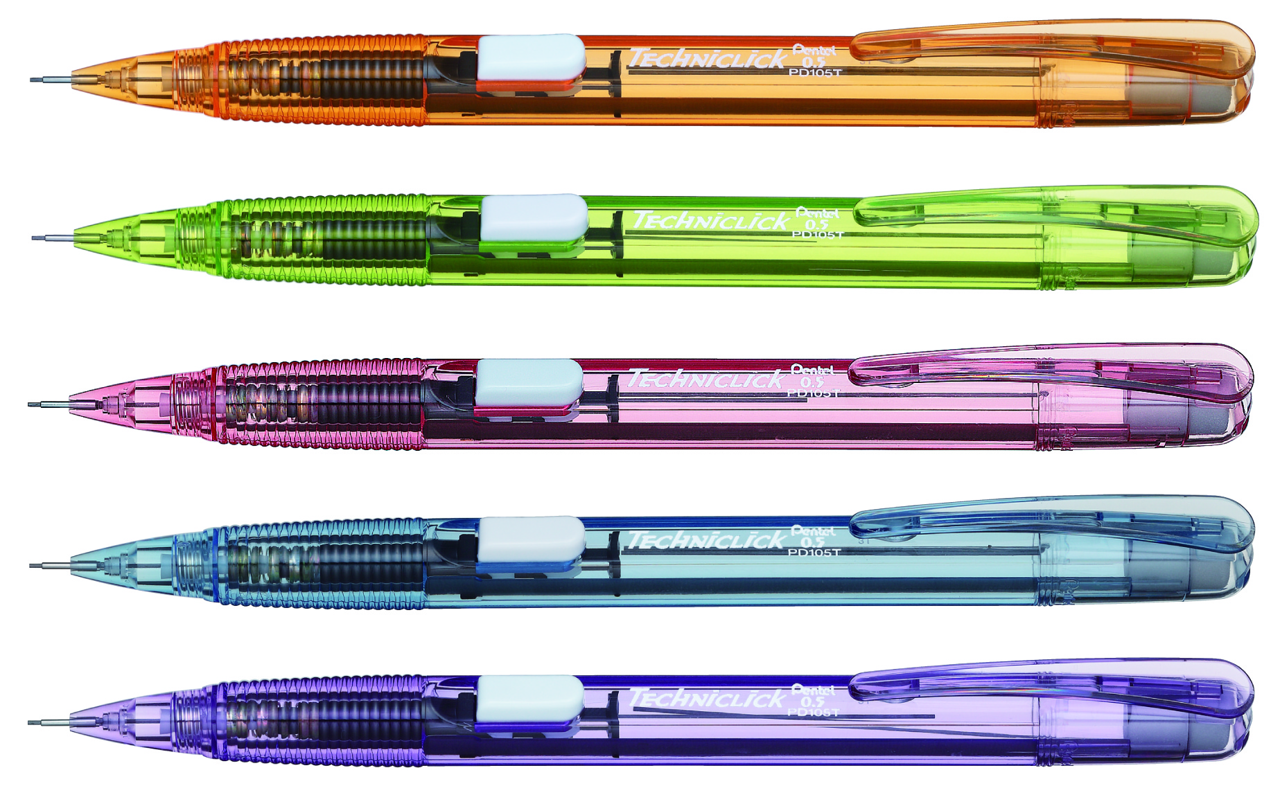 PORTAMINA 0.5MM TECHNIC. COL.S PD105T-MR 005953 PENTEL  (TECH